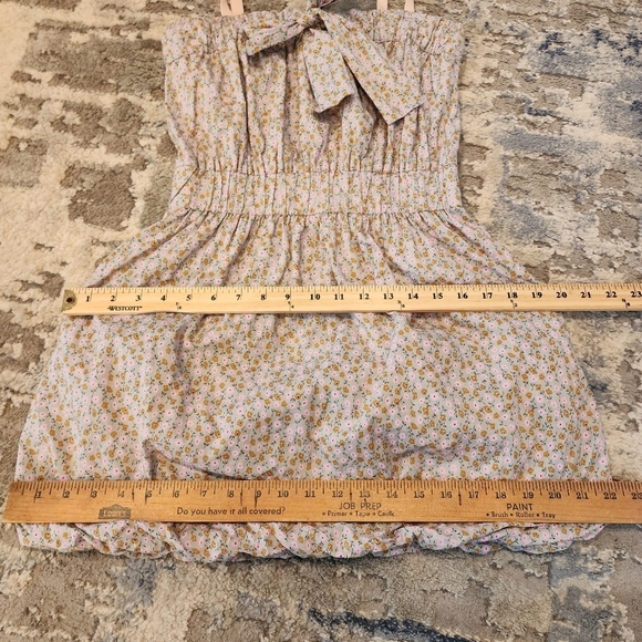 J. Crew floral mini dress.  Puff skirt. Elastic waist. Pockets.  Women's size XS - Picture 16 of 16